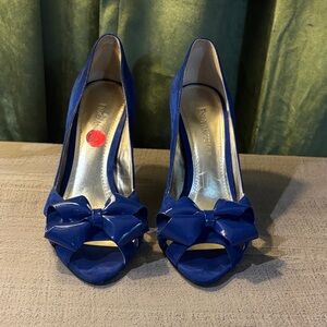 Enzo Angiolini Royal Blue Bow Heels